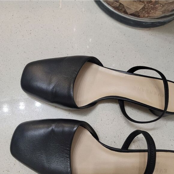 Everlane Black Square-Toe Flats - Picture 8 of 10
